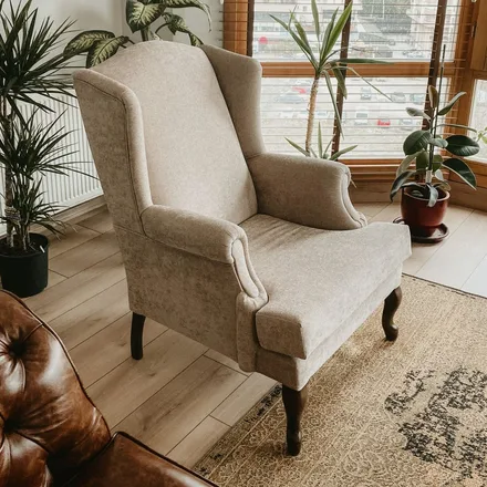 Una consulta tranquila, con un sillón junto a la ventana y plantas