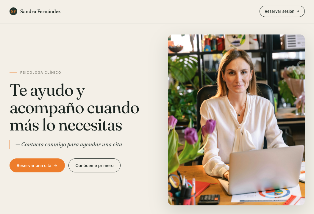 Ejemplo de web profesional creada con Nederin